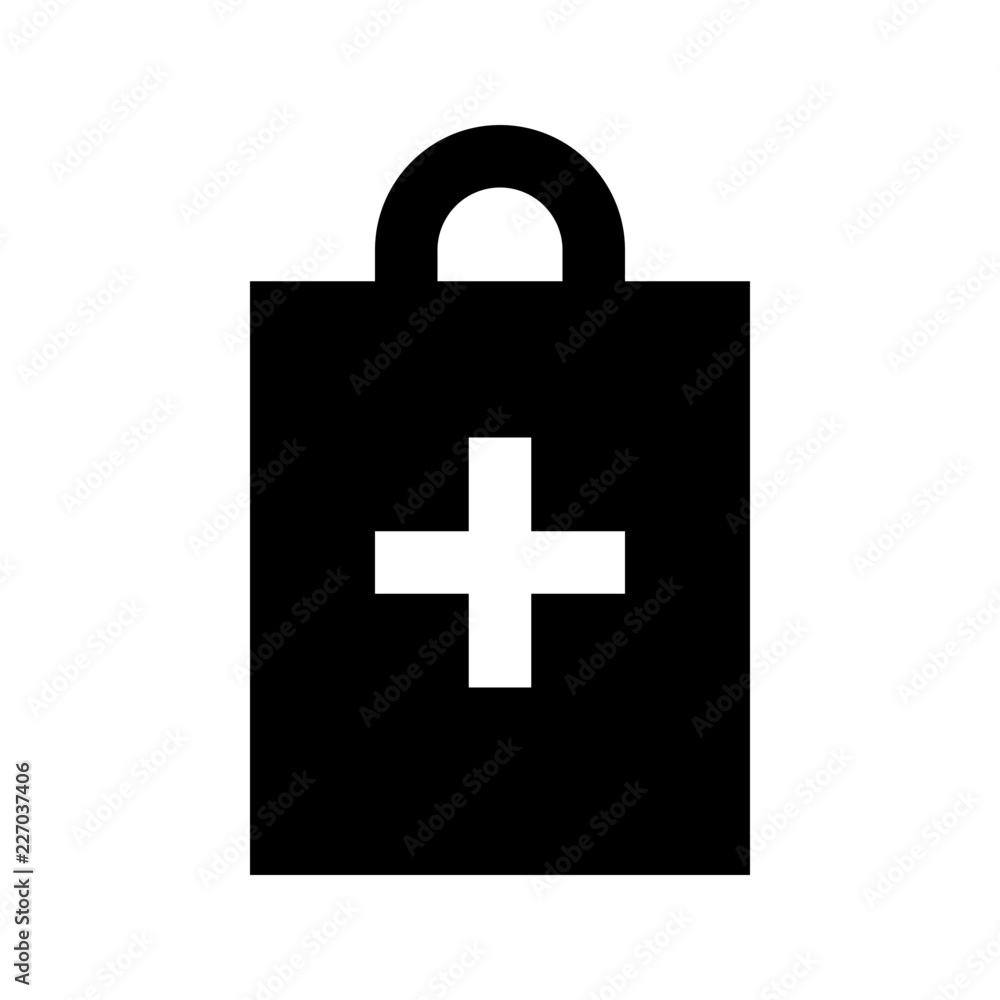 Bag Add Commerce Market Shop Supermarket vector icon Bag Add Commerce Market Shop Supermarket vector icon
