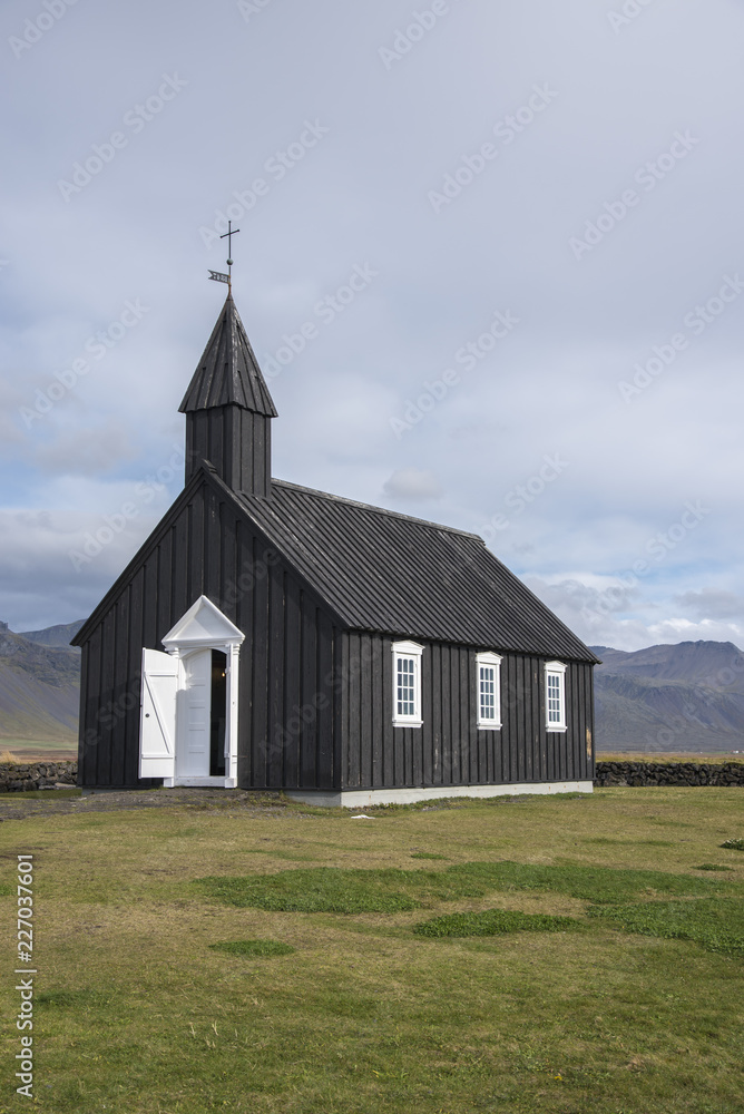Buðir black church, Southern edge of the Snæfellsness peninsular.