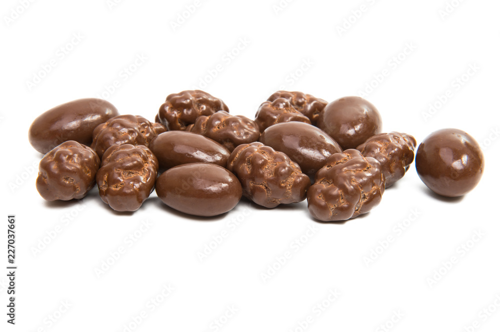 chocolate covered nuts isolated chocolate covered nuts isolated