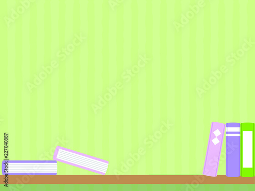 books and wall