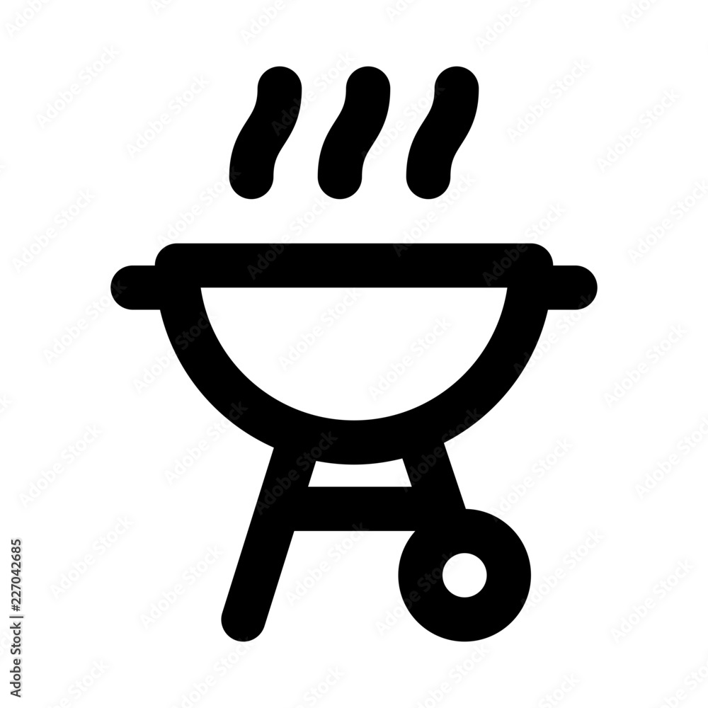Barbecue Grill Cook Travel Trip Hotel Journey vector icon Barbecue Grill Cook Travel Trip Hotel Journey vector icon
