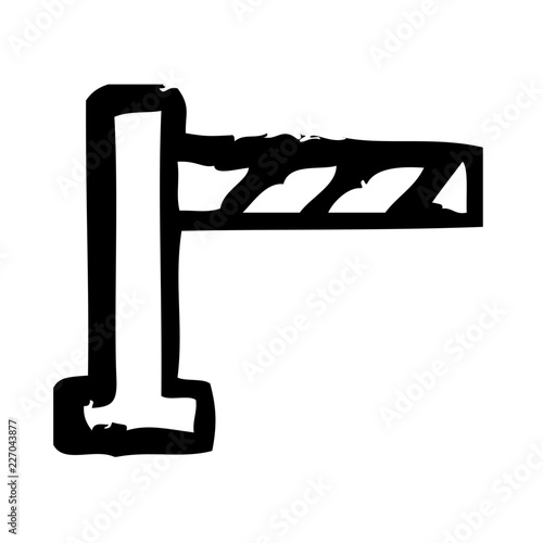 Barrier City Town Map Locations vector icon