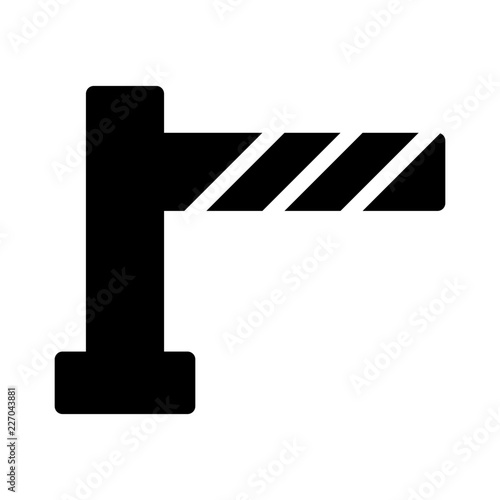 Barrier City Town Map Locations vector icon