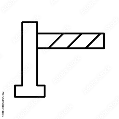 Barrier City Town Map Locations vector icon