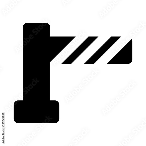 Barrier City Town Map Locations vector icon
