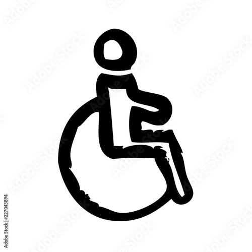 Barrier Free Handicap Real Estate Agency Agent Broker vector icon
