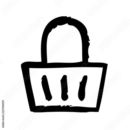 Basket Supermarket Buy Sale Commerce Market vector icon