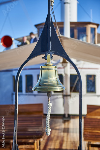 Steam boat Hohentwiel, golden handbell photo