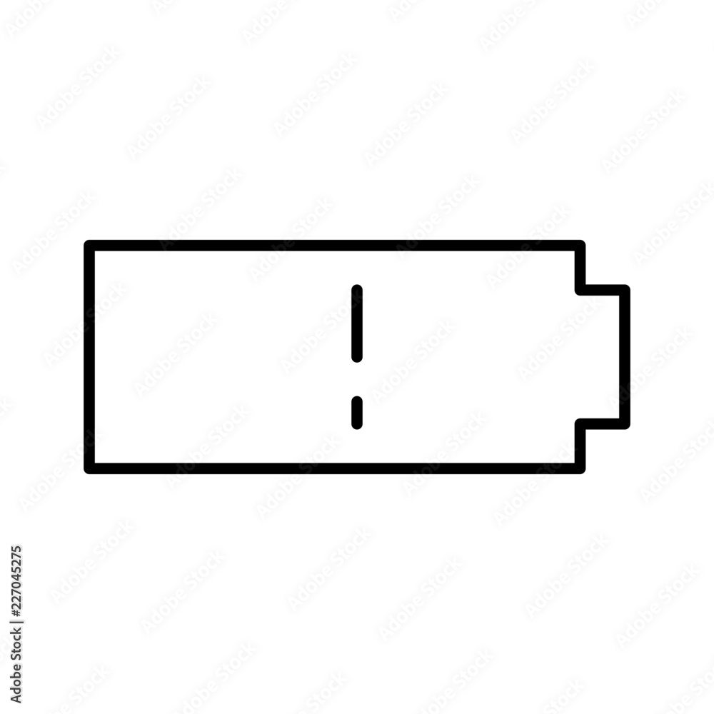 Fototapeta premium Battery Empty Interface App Gui Software Buttons vector icon