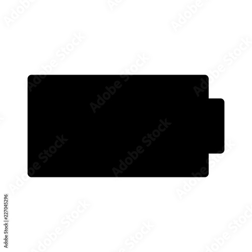 Battery Empty Power Electricity Recharge vector icon