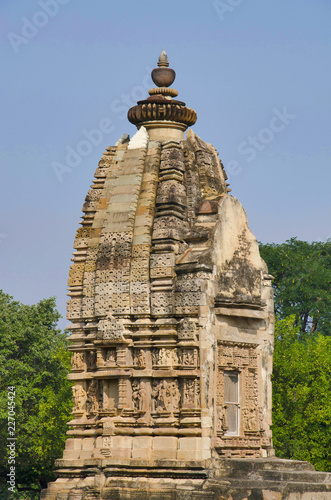 PARVATI TEMPLE  Facade - Shrinelet  Western Group  Khajuraho  Madhya Pradesh  UNESCO World Heritage Site