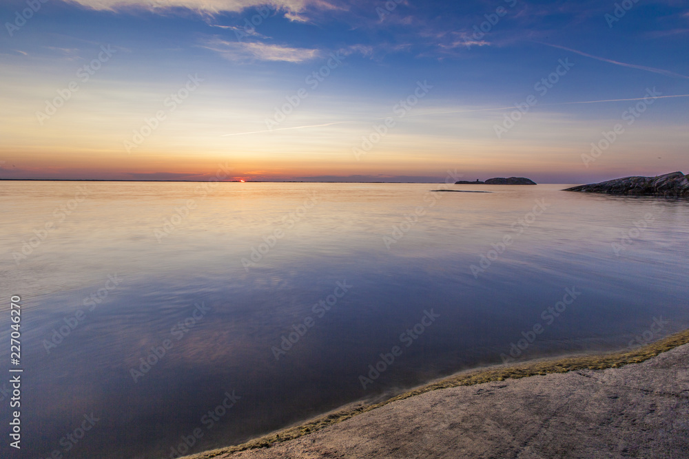 Fototapeta premium Sunset at the archipelago