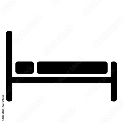 Bed vector icon