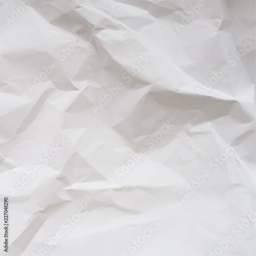 Vector texture of crumpled paper. Realistic illustration.