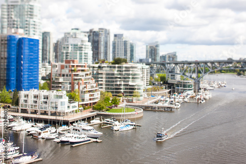 Photography Vancouver city tilt shift