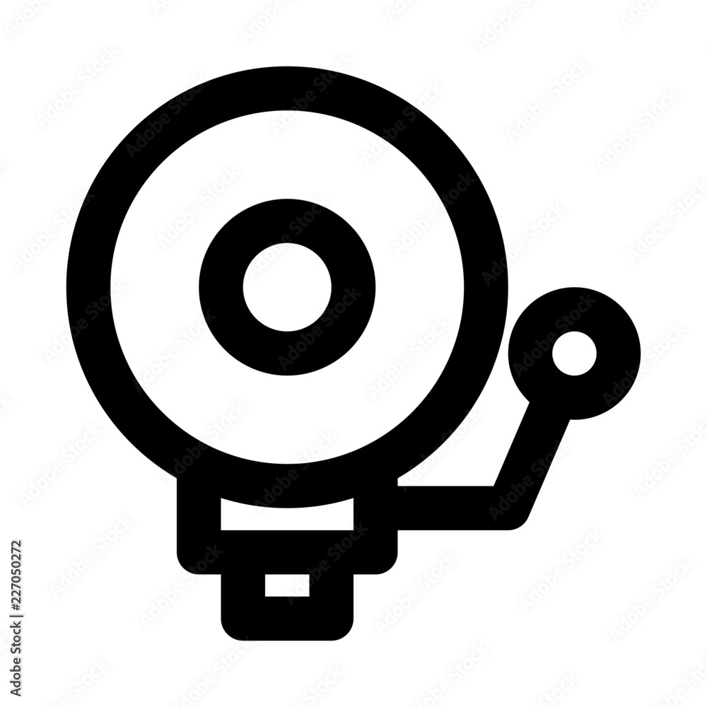 Bell Ring Education School Learning Creation Culture vector icon Bell Ring Education School Learning Creation Culture vector icon