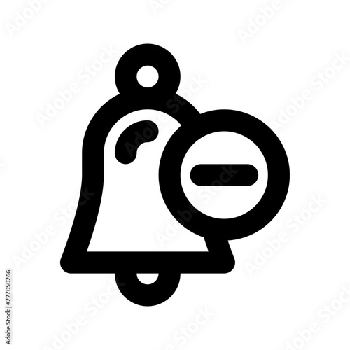 Bell Remove Alarm Bell Signal Alert vector icon