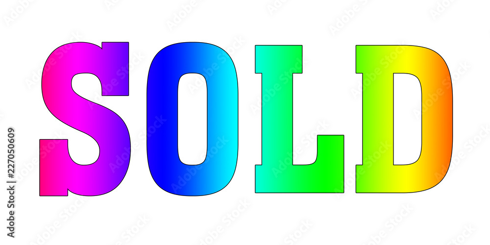 sold Rainbow multicolor Letters sold Rainbow multicolor Letters