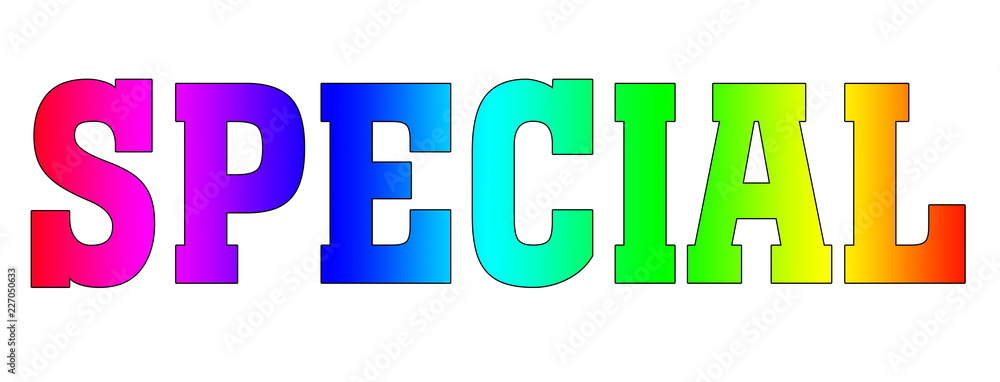 special Rainbow multicolor Letters special Rainbow multicolor Letters