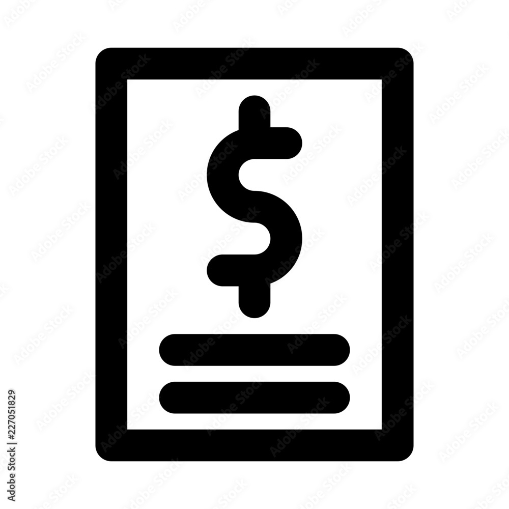 Bill Ecommerce Shopping Buy Sale Market vector icon Bill Ecommerce Shopping Buy Sale Market vector icon