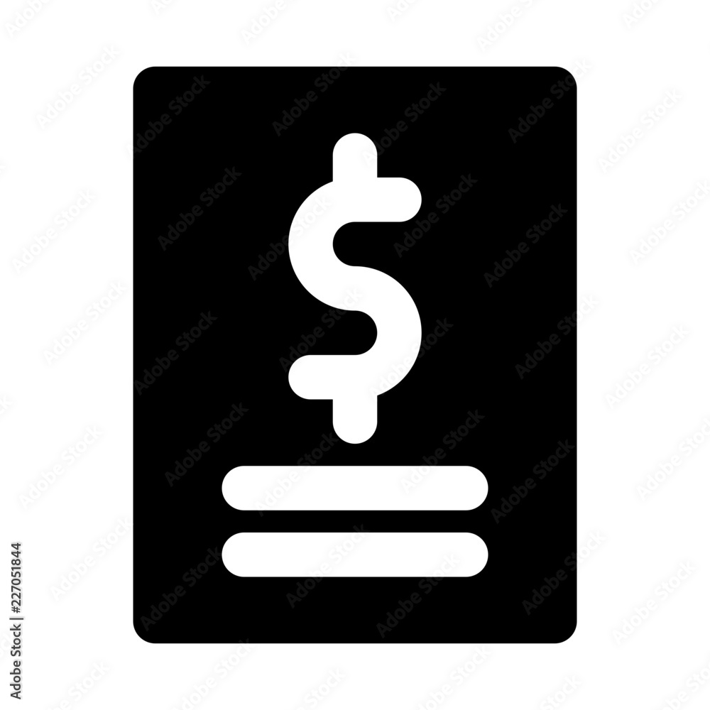 Bill Ecommerce Shopping Buy Sale Market vector icon Bill Ecommerce Shopping Buy Sale Market vector icon