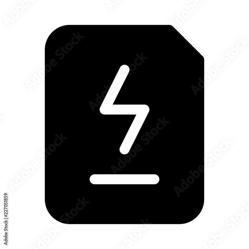 Bill Electricity Lamp Ecology Nature Environmental Protection Reserve Energy vector icon