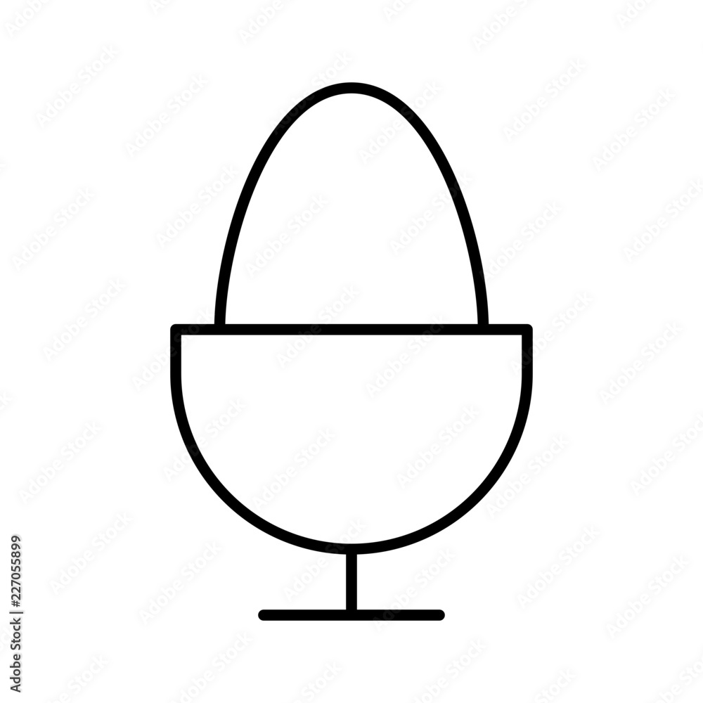 Boiled Egg Food Restaurant Bar Diner Drink vector icon Boiled Egg Food Restaurant Bar Diner Drink vector icon