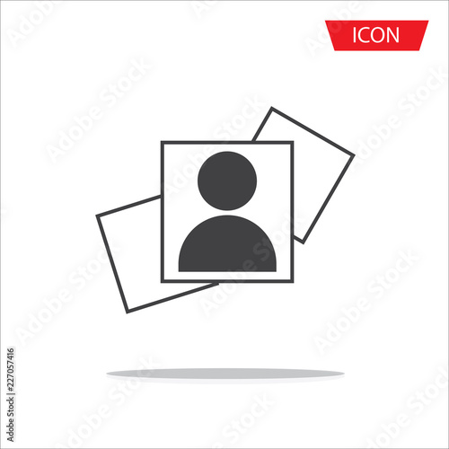 picture icon isolated on white background.