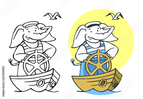 elephant seaman illustration