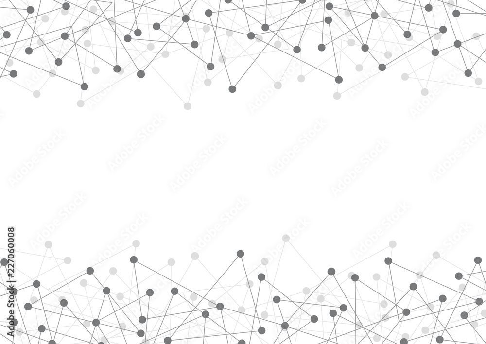 Abstract polygonal with connecting dots and lines. Vector network and connection concept. Abstract polygonal with connecting dots and lines. Vector network and connection concept.
