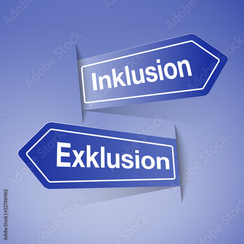 Wegweiser:  Inklusion, Exklusion