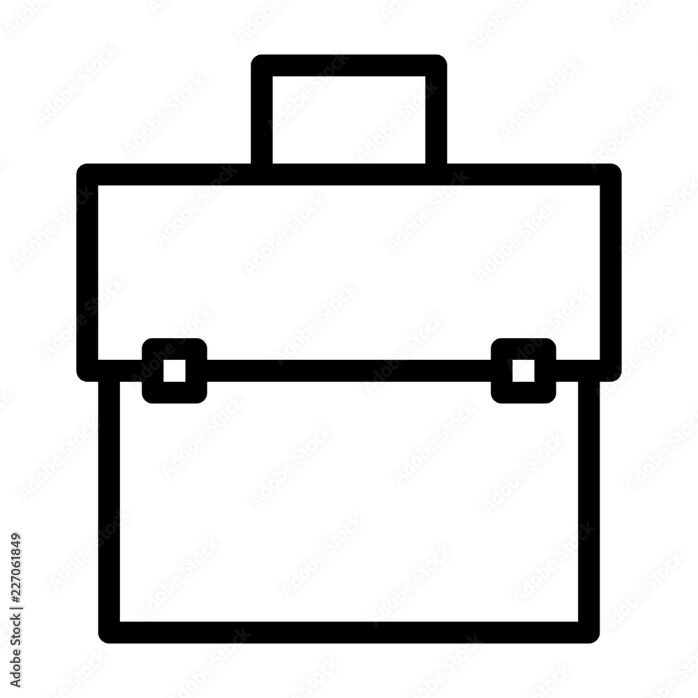 Briefcase Education Science School Physics vector icon Briefcase Education Science School Physics vector icon