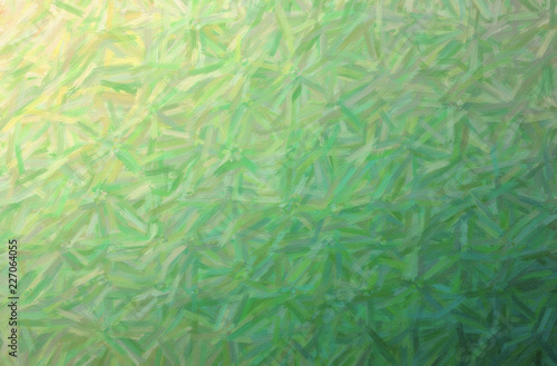 Illustration of green large color variation oil paint horizontal background.