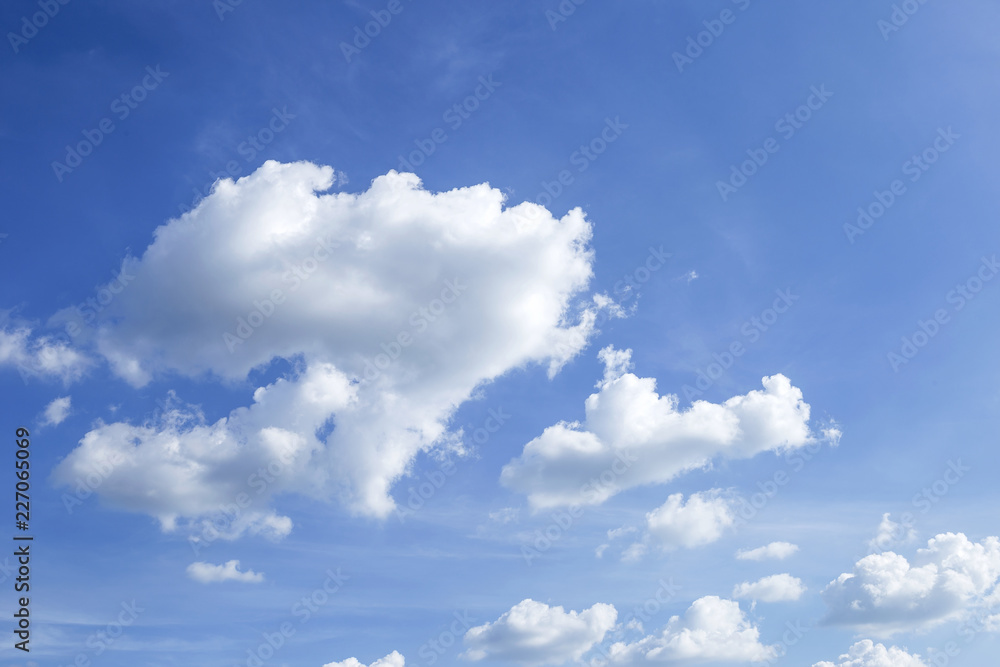 White cloud over blue sky, Beautiful summer sky background, weather and season concept background White cloud over blue sky, Beautiful summer sky background, weather and season concept background