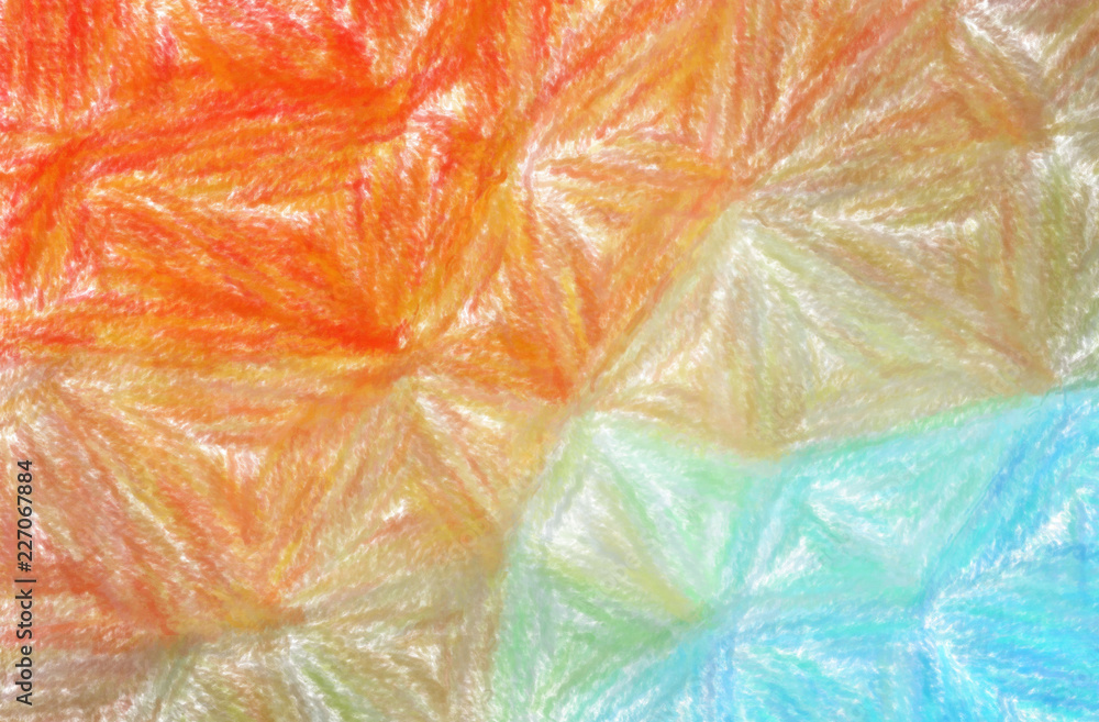 Illustration of orange and blue Wax Crayon with low coverage paint background, digitally generated. Illustration of orange and blue Wax Crayon with low coverage paint background, digitally generated.