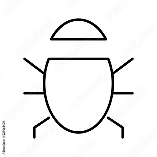 Bug Development Software Coding Error vector icon