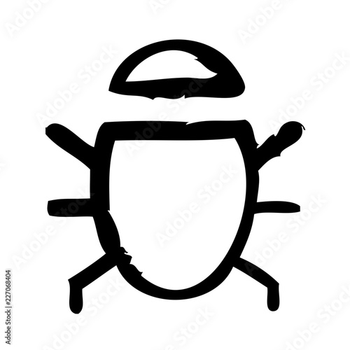 Bug Development Software Coding Error vector icon