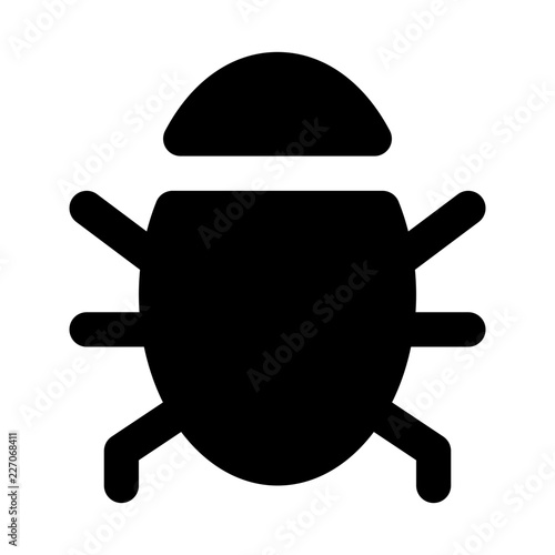 Bug Development Software Coding Error vector icon