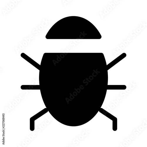 Bug Development Software Coding Error vector icon