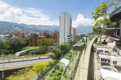 Medellin, Antioquia / Colombia - October 07, 2018. El Poblado Avenue, Important main road of the city