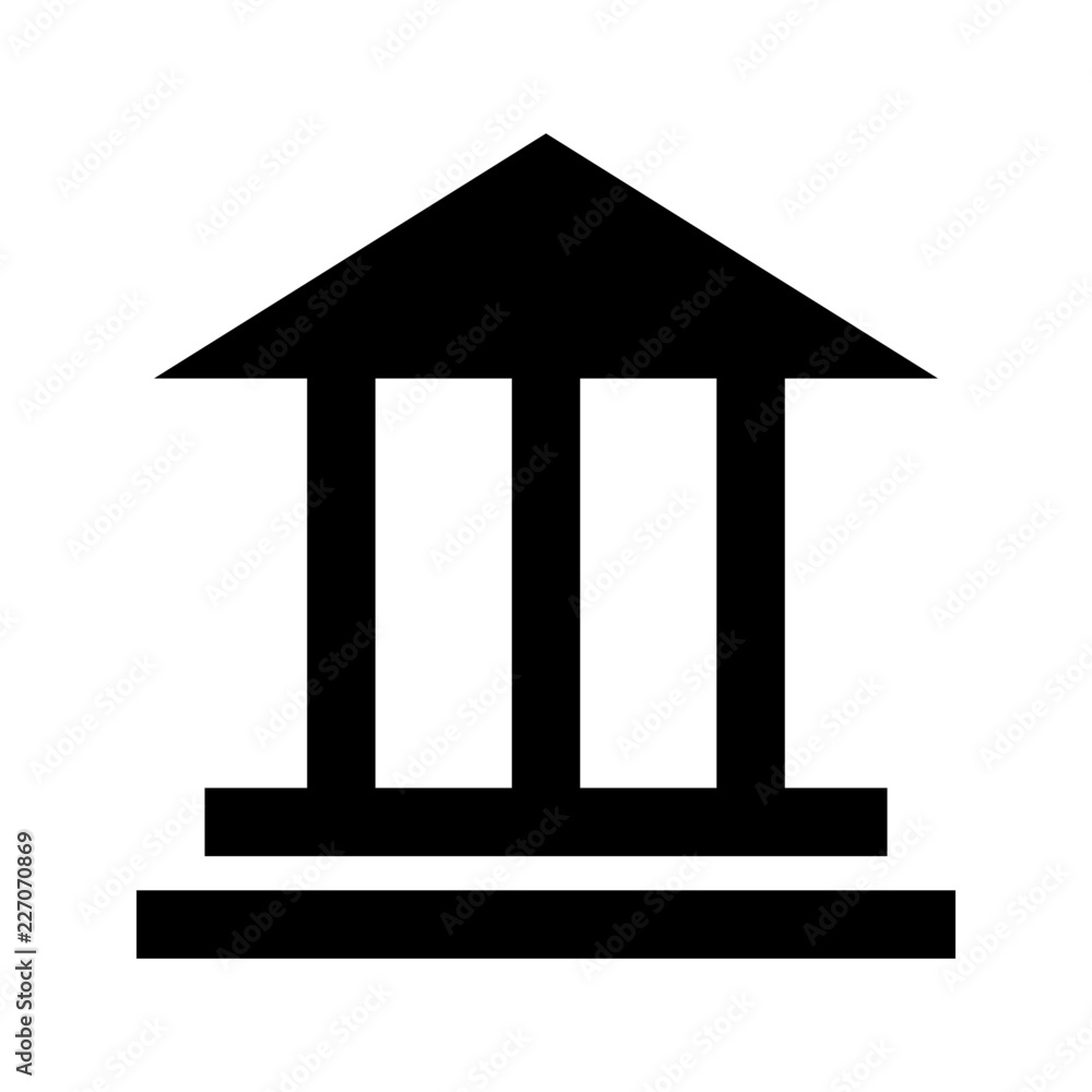 Fototapeta premium Building Education School Learning University vector icon