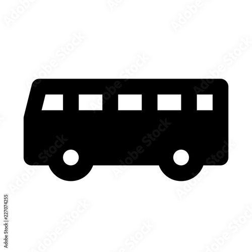 Bus 2 City Town Map Locations vector icon