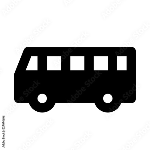 Bus Tourism Travel Trip Journey Voyage Tour vector icon