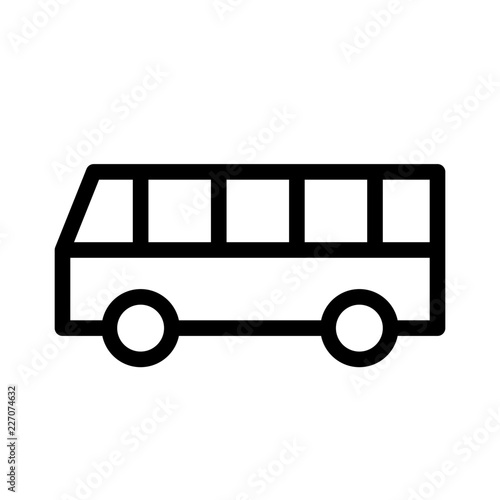 Bus Tourism Travel Trip Journey Voyage Tour vector icon