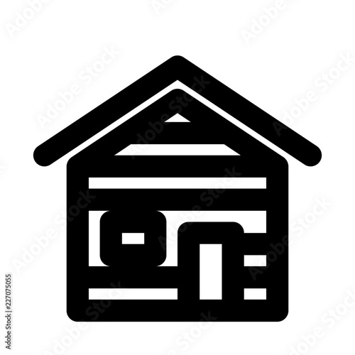 Cabin Germany German Nation Holiday vector icon