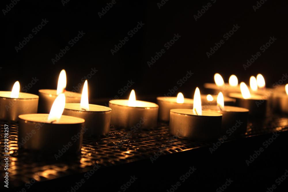 Candles in a church Candles in a church