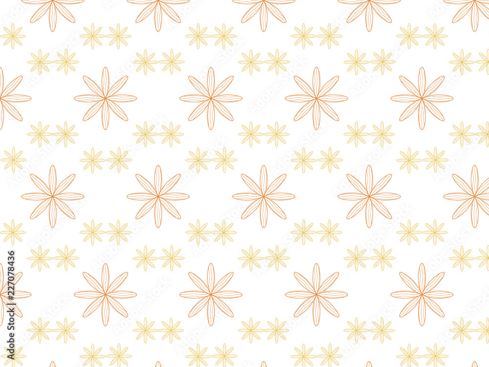 Linear vector pattern, repeating petals Linear vector pattern, repeating petals