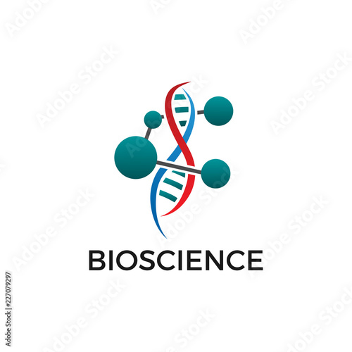 Bioscience logo vector. Tem...