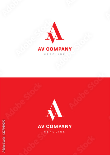 AV company logo template.