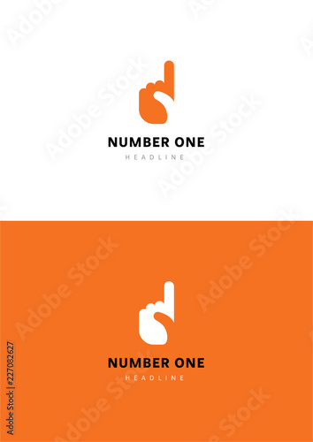 Number one logo template.
